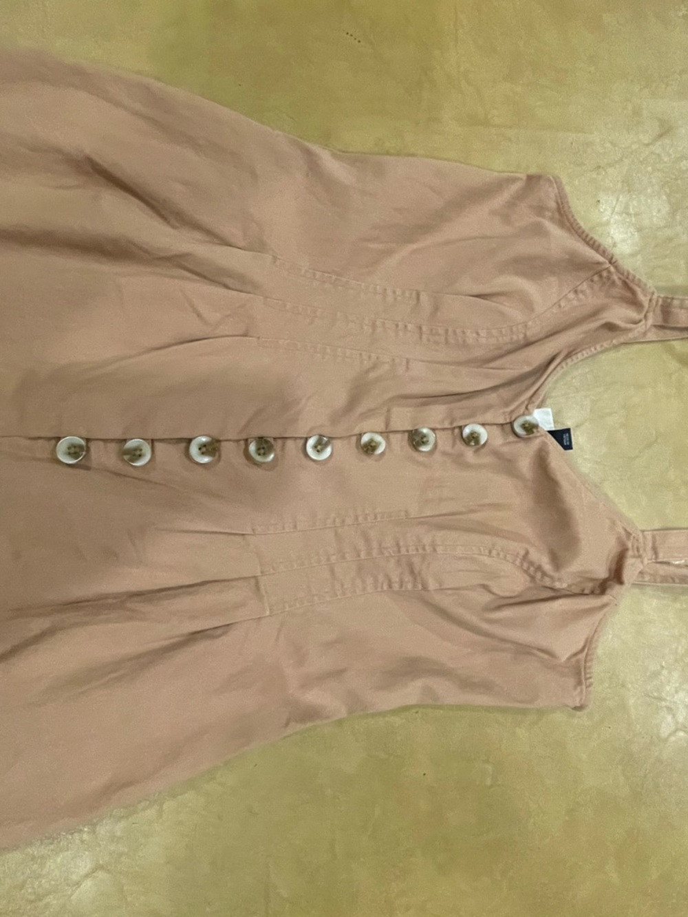 Universal Thread Neutral-Tone Button-Front Wide-Leg Jumpsuit - Picture 10 of 10